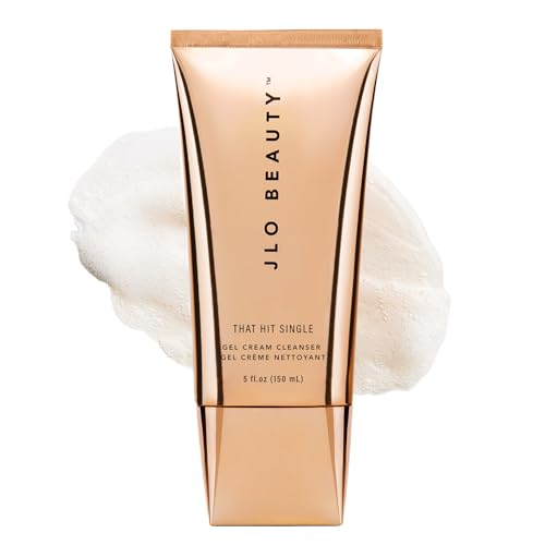 JLO BEAUTY Gel Cream Face Wash, Daily Facial Cleanser & Makeup Remover, Hydrating Sulfate Free Skin Care Formula with Antioxidants, Gentle Face Cleanser For Women, That Hit Single, 5 Oz