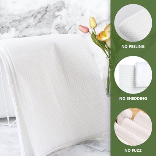 Disposable Bath Hair Drying Towels, 50 Count Super Absorbent Large Luxury Towels, Salon & Spa Yoga Camping Trips for Hair, Face, Body 16" x 31.5"