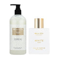 BellaVita Luxury White Oud Perfume & Body Wash Combo | Unisex Eau De Parfum with Orange, Freesia & Woody Notes (100ml) + Exotic Oud Shower Gel with Aloe Vera (500ml) | Long-Lasting & Deep Clean
