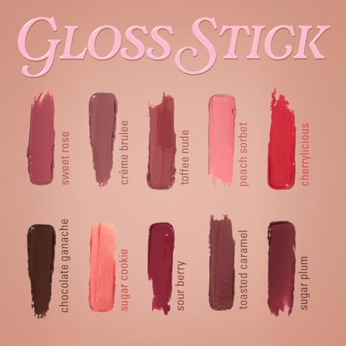 Revolution Beauty London, Pout Lip Gloss Stick, Pigmented High-Shine Formula with Hyaluronic Acid & Vitamin E, Vegan & Cruelty-Free, Sweet Rose, 0.1 fl oz