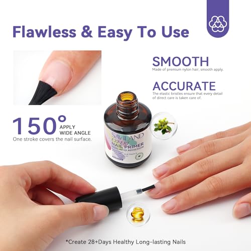 Saviland Dip Powder Nail Kit with Drill 60PCS with 2024 15ml Nail Primer No Lift