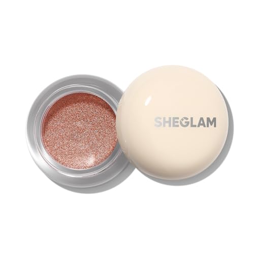 SHEGLAM Starstruck Cream Eyeshadow Pot High Pigment Long-lasting Shimmer Single Eyeshadow-Veiled