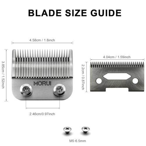 Professional Replacement Clipper Blade Precision 2 Holes Adjustable Standard Hair Trimmer Clipper Blade Kit (2 Pack)