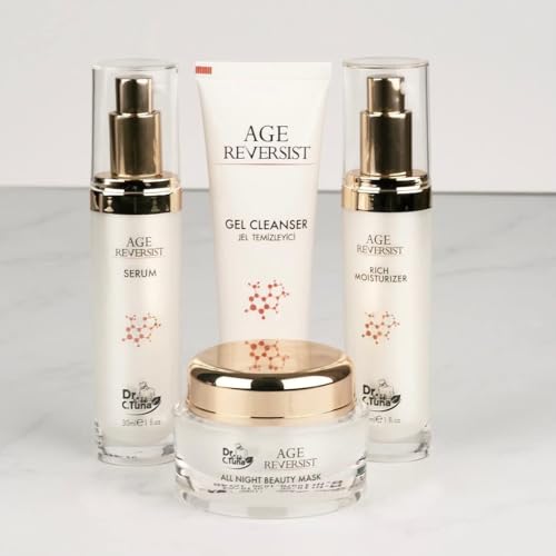 FARMASI Age Reversist Facial Serum, Hydrating and Nourishing Formula, Lightweight Texture for Smoother-Looking Skin, 1 fl. oz / 30 ml