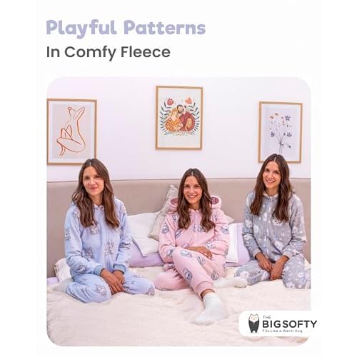 The Big Softy Adult Onesies for Women, Fleece Onesie PJs for Women, Teens, Funny Adult Onesie Pajamas, Cute One Piece Pajamas