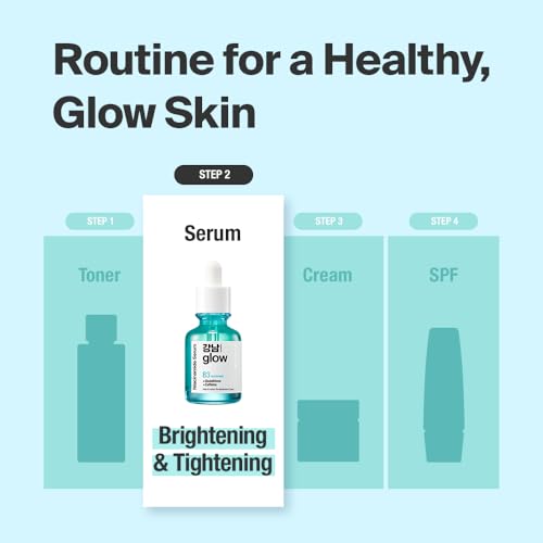 Niacinamide B3 Serum | Korean Pore Minimizer Glutathione Serum for face | Vitamin B3 & Multi Peptide for Face | Glow FacialSerum for Dark Spots | Glass Skin Korean Skincare - 1.01 fl oz (30ml)