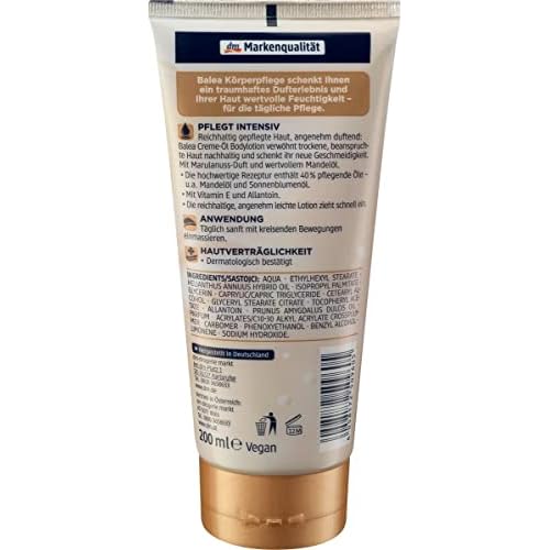 Balea Cream oil body lotion almond oil, 200 ml