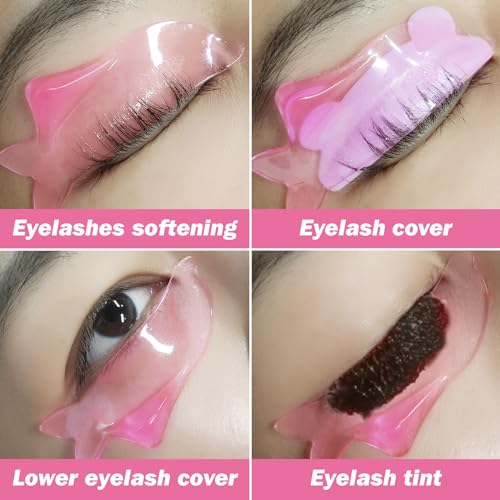 PERMANIA Lash Lift Pads Softening, 2Pcs Professional Lash Lift Self Sticky for No.1 Perm Lotion Only Eyelash Lift Slim Rods for Softening Popular with Salons (Black)