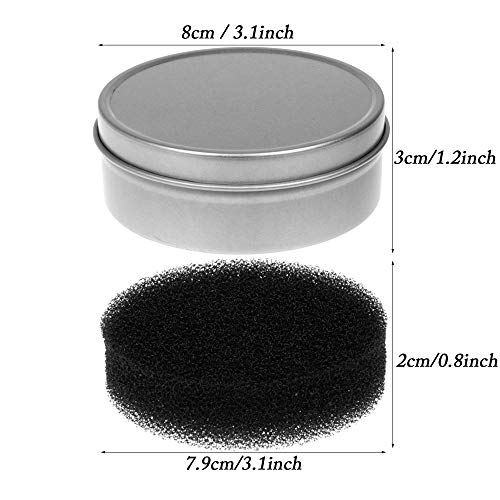 RONRONS 10 Pieces Makeup Brush Cleaner Sponge Travel Quick Color Removal Dry Make up Brushes Cleaning Replacement Sponges for Eye Shadow Blush Brush