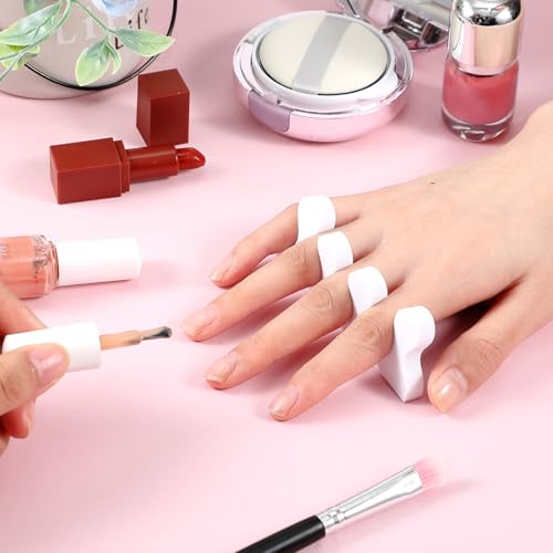 Mumufy 250 Pairs White Sponge Toe Separators Kit for Pedicure - Soft Toe Spacers, Finger Dividers for Nail Art Painting, Manicure, Toenail Polishing, Spa Treatment for Women