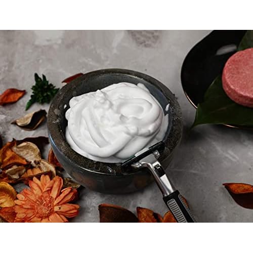ShayVe Shaving Bowl for Shaving Soap & Cream ? Marble Shave Bowl For Soap & Cream ? Exquisite Heat Insulated Wet Kit Addition (Brown)