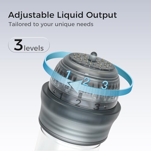 Micro Infusion System for Face Skin, Titanium Needle Cosmetic Stamp Hydra Microneedling Serum - Peptides & Hyaluronic Acid Serum for All Skin Types, 0.25mm Home Infusion Set