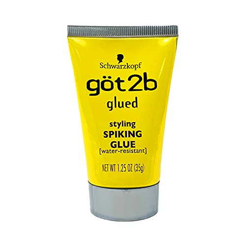 (6Pack) Glued Styling Spiking Water Resistant Glue Unisex by Got2B, 1.25 Ounce