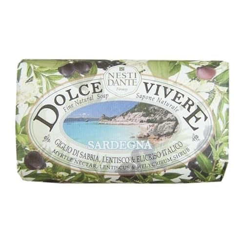 Nesti Dante Dolce Vivere Fine Natural Soap - Sardegna - Myrtle Nectar, Lentiscus & Helycrisum Shrub 250g/8.8oz