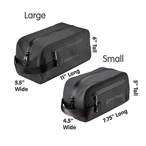Skog ? Kust DoppS?k Waterproof & Leak-Proof Travel Toiletry Bag | Large, Black