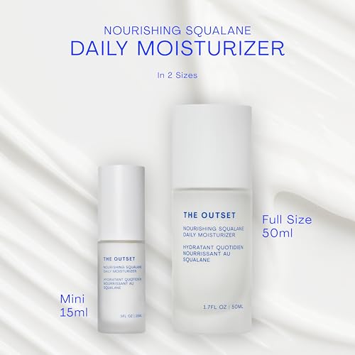 The Outset Squalane Daily Face Moisturizer, Hydrating Barrier Repair Face Cream, Non-Comedogenic, Fragrance-Free, Gluten Free Clean Vegan Facial Moisturizer for Sensitive & All Skin Types ? 1.7 fl oz