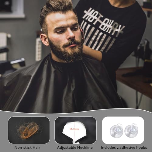 DUAIU 8Pcs Beard Brush and Comb for Men, Boar Bristle Brush and Dual Action Comb - Beard Shaper, Straight Shaving Razor with 10 Blades, Cape, Scissors Styling Cutting Tools with Bag