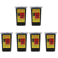 6pcs Recycle Holder Hairdressing Used Cutter Bank Shalon Barber Collect Factory Storage Shop Barbershop Container Family Blades Waste Safe Razor Razors for Home Blade Black Safety