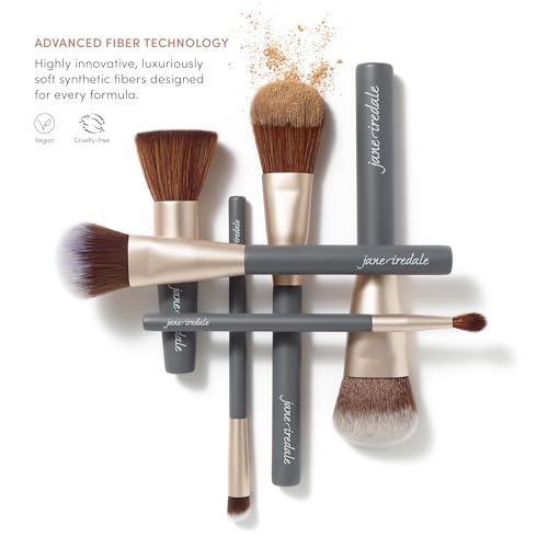 jane iredale Pro Series Concealer Brush, Small, Angled Cosmetic Brush Applies, Blends, and Diffuses Cream & Liquid Makeup, Vegan, Cruelty Free