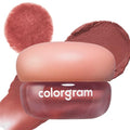 COLORGRAM NUDE BLUR JAM 04 JUJUBE BRICK | Pudding Pot Lip & Cheek Tint with Whipped Mousse Texture | Velvet Matte Finish, Featherlight Blur Tint | Multi-Use Korean Makeup