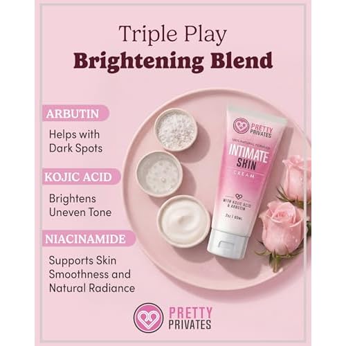 Intimate Skin Brightening Cream ? Tone-Balancing Formula with Kojic Acid, Arbutin & Niacinamide ? Gentle for External Intimate Areas, Underarms & Inner Thighs ? 2oz