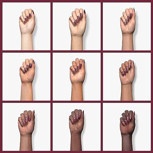 wet n wild Wild Shine Nail Polish, Red Burgundy Frost, Nail Color