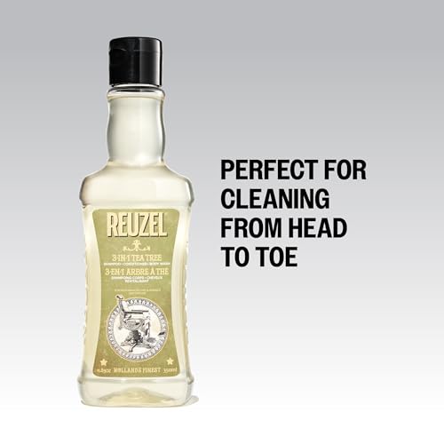 Reuzel 3-In-1 Tea Tree Shampoo, Cleanses Hair and Body