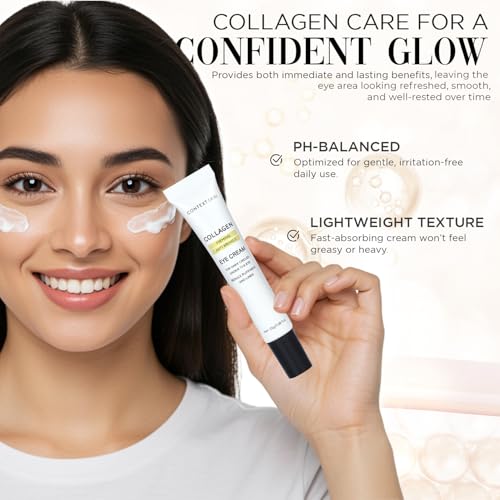 CONTEXT SKIN Collagen Eye Cream ? 3-in-1 formula with collagen, coffee & niacinamide for lightweight hydration ? supports a smoother, refreshed under-eye appearance ? 0.88 fl oz