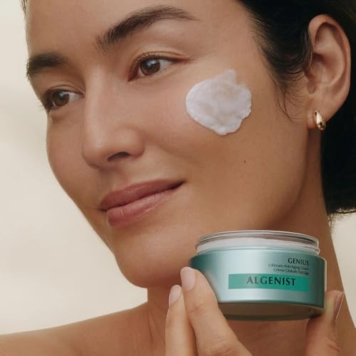 Algenist GENIUS Ultimate Anti-Aging Face Cream - Restoring Collagen Cream to Smooth, Brighten + Help Improve Skin's Radiance - Formulated with Patented Alguronic Acid and Microalgae Oil (1 oz)