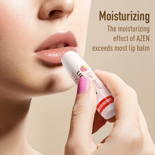 AZEN 200 Pack Lip Balm, Natural Lip Balm Bulk, Lip Care Product, Moisturizing Lip Balms for dry cracked lips, Valentines Gifts Easter Basket Stuffers - 12 Flavors