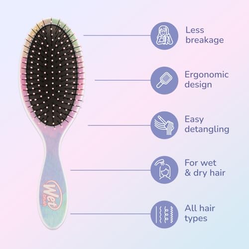 Wet Brush Original Detangler Hair Brush, Color Wash, Stripes, Ultra-Soft IntelliFlex Bristles - Detangling Hairbrush Glides Through Tangles For Wet, Dry & Damaged Hair, Women & Men