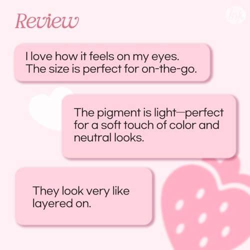 Peripera Ink Pocket Shadow Palette, Eyeshadow Quads, Creamy Formula, Blendable Matte & Shimmer Shades, Easy to Apply (007 SPRING STRAWBERRIES IN THE SUN, One Size)