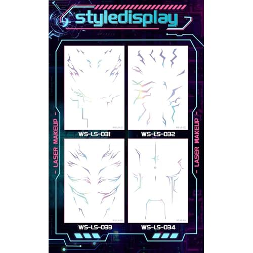 Rumi Tattoos Temporary Laser Heat-Transfer Cosplay Tattoo Stickers, High-Detail Body Art Prop, Skin-Friendly & Easy to Appl