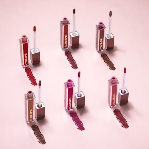 Colorbar Powerkiss Vegan Matte Lipcolor - Hydrating Matte Lipstick - Talc-Free and Highly Pigmented Liquid Lipstick - 002 Tempted - 0.16 oz