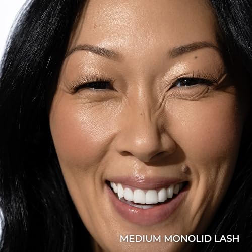 Best False Lashes for Monolids Starter Kit - Natural Strip Lashes, Smaller Sizes, Eyelid Lifting for Heavy Eyelids - 3 Pairs of Lashes, Lash Applicator, and Lash Adhesive - Hannah Cho Beauty