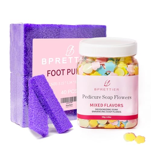 Pedicure Foot Spa Foot Scrubber & Foot Soap Dead Skin Remover - Foot Care Callus Remover Foot Spa Kit Pedicure Foot Spa Products.