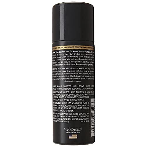 Salon Grafix High Beams Color Thickener Temporary Spray - Jet Black for Unisex - 2.7 oz Hair Color