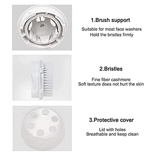 Clarisonic Luxe Cashmere Facial Cleansing Brush Head Replacement | Compatible with Mia 1, Mia 2, Mia Fit, Alpha Fit, Smart Profile Uplift and Alpha Fit X (2Count)