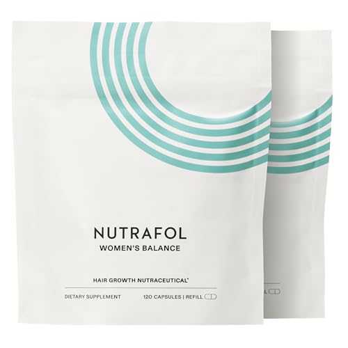 Nutrafol Women's Hair Growth Supplements, for Women 18-44 Years Old, Clinically Tested for Visibly Thicker, Stronger Hair, 100% Vegan Ingredients, Dermatologist Recommended - 1 Month Supply, 1 Pouch