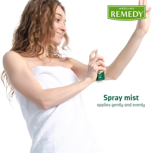 Medline Remedy Essentials Spray Cleanser (4 fl oz Spray), 1 Count, Scented, Full Body Cleanser & Shampoo, Sulfate Free, Gentle Body Wash, For Men & Women, Incontinence Cleaning, Bedside Cleansing