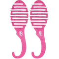Wet Brush Shower Hair Brush Detangler-Exclusive Ultra-soft IntelliFlex Bristles-Minimizes Pain And Protects Against Split Ends and Breakage-Comb For Women,Men,Wet&Dry Hair-Pink Glitter,(Pack of 2)