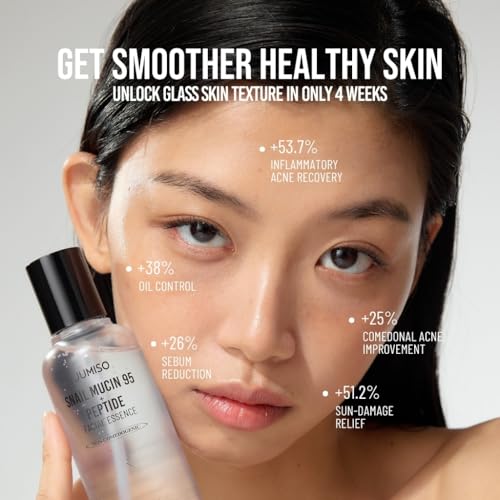 Snail Mucin 95 + Peptide Essence - Advanced Skin Repair Serum for Acne-Prone & Sun-Damaged Skin, Non-Comedogenic Facial Moisturizer with 5-Peptide Complex, Fragrance-Free, Slow-Aging, 4.73 fl.oz.