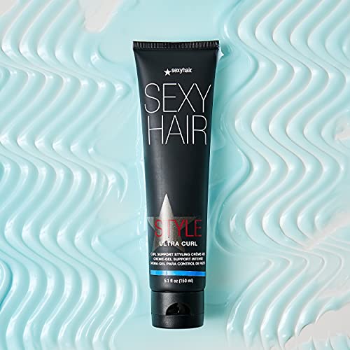 SexyHair Style Ultra Curl Support Styling Cr?me-Gel, 5.1 Oz | High Control | Adds Definition and Long-Lasting Shape
