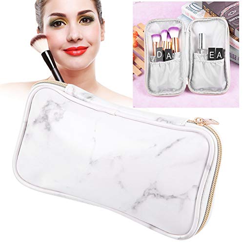 Travel Cosmetic Case,Zipper Makeup Brushes Bag,Marble Makeup Bag Storage Cosmetic Bag,Professional Multi functional Cosmetic Bag Handbag for Travel Home