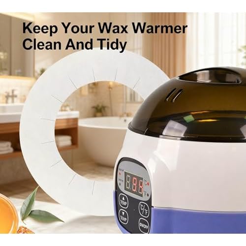 30 Pieces Clean Collars Ring for Wax Warmer, Universal Protective Collars for Wax Pot, Waxing Supplies (30 Pack)