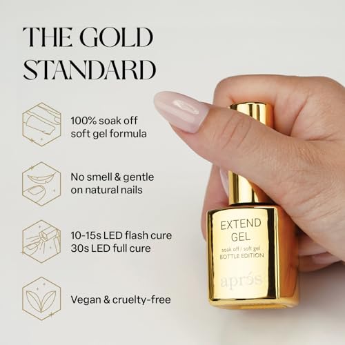 APR?S Gel-X¢ç Professional Nail Extension Bundle - Gold Bottle Extend Gel, pH Bonder, Non-Acidic Primer, 15 ml Set