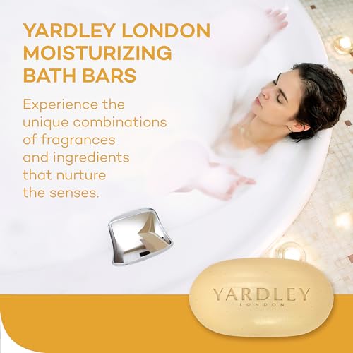 Yardley Oatmeal and Almond Bar Soap, Oatmeal & Almond, 4 Ounce (Pack of 4)