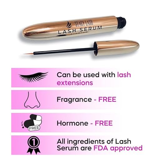 STACY LASH Eyelash Extension Shampoo 1.69 fl.oz Serum 5ml / Eyelid Foaming Cleanser/Supplies for Lashes Growth & Thickness/With Biotin/Enhancing Natural Eyelashes/Professional & Self Use
