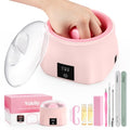 Yokilly Nail Soaking Bowl Heated: Three-Level Temperature Control Nail Soak Off Bowl for Nail Enthusiasts Beginner - Electric Manicure Nail Remover Bowl 50% Faster for Home Salon
