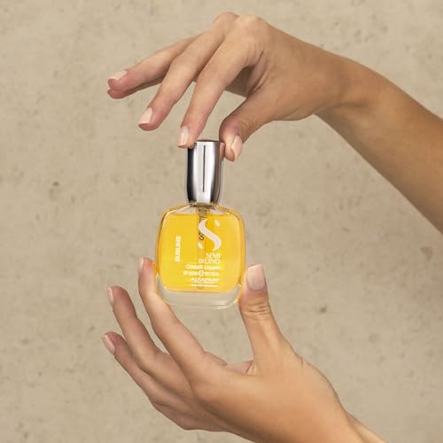 ALFAPARF MILANO Semi di Lino Cristalli Liquidi Hair Oil Serum and Reparative Anti-Breakage Fluid Set for Damaged Hair - Heat Protector - Repairs, Strengthens, Adds Shine - Vegan Formula